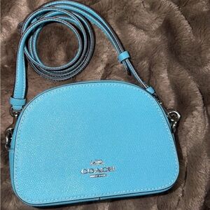 Coach Turquoise Blue Crossbody Dome Bag